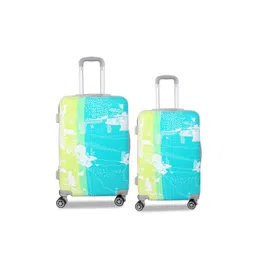 Polo Class Unisex 2 Pcs Green Hard Luggage Trolley Bags-picture-23