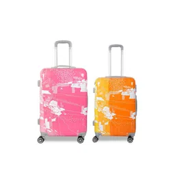 Polo Class Unisex Set Of 2 Printed Hard Sided Trolley Suitcase-picture-16