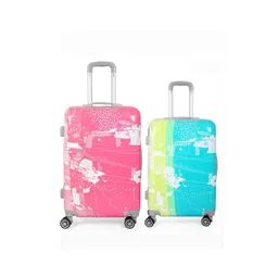 Polo Class Unisex Set Of 2 Printed Hard Sided Trolley Suitcase-picture-18