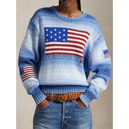 Polo Ralph Lauren Women Flag Printed Pullover-picture-15