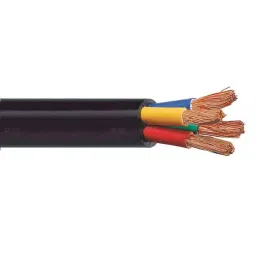 Polycab 10 Sqmm 4 Core Black Copper FRLS PVC Insulated Sheathed Flexible Cable, Length: 100 m-picture-24