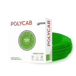 Polycab Maxima Plus 0.75 Sqmm Green Single Core Eco Friendly Greenwire FR PVC Copper Insulated Cable, Length: 90 m-picture-10