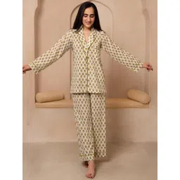 Pomcha Women Floral Printed Night suit-picture-25