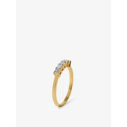 Westside X Pome Emerald Cut Half Eternity Gold Plated Lab Diamond Ring-picture-27