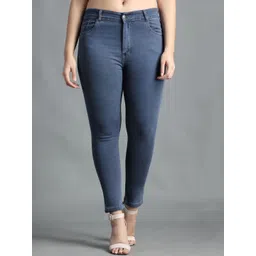 POMPOUS Women Grey Slim Fit High-Rise Stretchable Jeans-picture-28