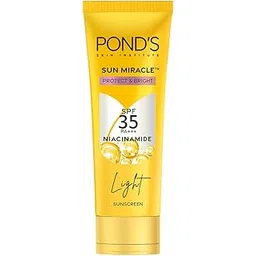 POND's Sun Miracle Spf 35 Pa+++ Light Sunscreen For All Skin-Protect & Bright, With Niacinamide, Prevent & Fade Dark Patches, Lightweight, No White Cast 50G,1 Count-picture-47