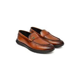 PONO Men Leather Formal Loafers Shoes-picture-35