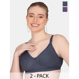 POOJA RAGENEE Pack Of 2 All Day Comfort Cotton Bra Full Coverage-picture-36