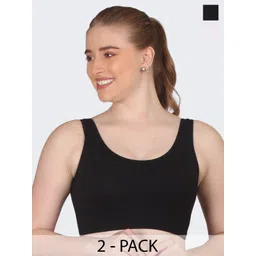 POOJA RAGENEE Pack Of 2 Full Coverage Cotton Sports Bras With All Day Comfort-picture-34