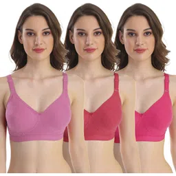 pooja ragenee Pack of 3 Women Full Coverage Non Padded Bra-picture-30