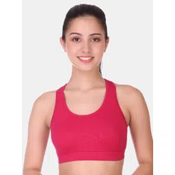 POOJA RAGENEE Racerback Full Support Seamless Non-Padded Non-Wired Cotton Sports Bra-picture-38