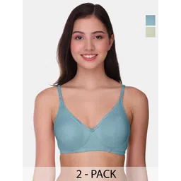 POOJA RAGENEE Womens Full Coverage Non Padded Bra Pack of 2 (MQ3057_2P_BLU_GRY_28B)-picture-18