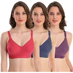 poojaragenee Pooja Ragenee Non Padded Free Wire Bra for Womens (Pack of 3)-picture-12