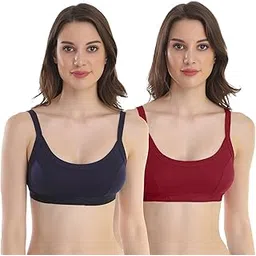 poojaragenee Women's Pure Cotton Sports Bra for Gym, Athletic, Yoga-picture-35