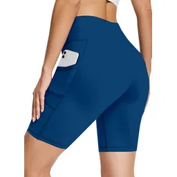 poojaran Solid Women Blue Tights-picture-14