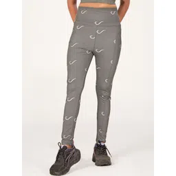 POOJARAN SAREE Printed High Rise Ankle Length Gym Tights-picture-18