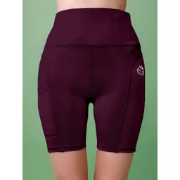 POOJARAN SAREE Women High-Rise Training or Gym Sports Shorts-picture-24