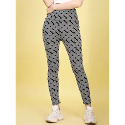 POOJARAN SAREE Women Printed Dry Fit Stretchable Tights-picture-33