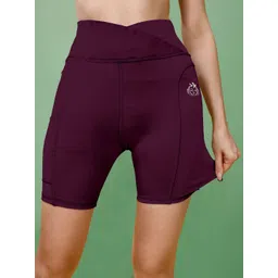 POOJARAN SAREE Women Printed High-Rise Cycling Sports Shorts-picture-37