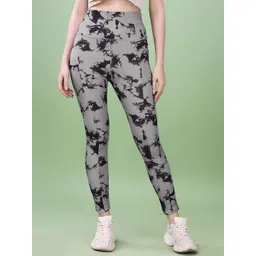 POOJARAN SAREE Women Printed High Rise Tights-picture-16