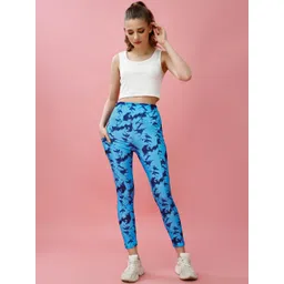 POOJARAN SAREE Women Printed Slim Fit Stretchable Tights-picture-10