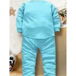 POOJATEX Boys Blue Cotton Blend Clothing Set-picture-57