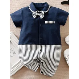 POOJATEX Kids Unisex Colourblocked Rompers-picture-31