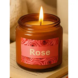 POOKIEMOON White Amber Jar Candle Rose Fragrence 200g-picture-22