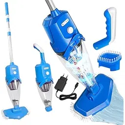 Pool Vacuum Cordless Handheld Vacuum (100L/min) for Hot Tubs, Water Tank, Pools with Extension Pole, Rechargeable Pool Cleaner, Runs up to 90Minutes, Aboveground/Recessed Pool Spa Water Tank-image-21
