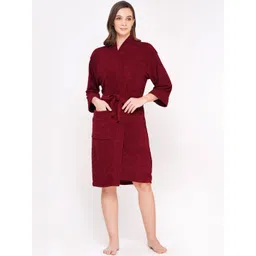 POORAK Shawl Collar Full Sleeve Bath Robe-picture-20