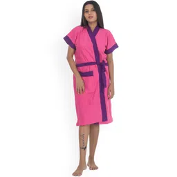 POORAK Women Pink Bath Robe-picture-32
