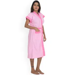 POORAK Women Pink Bath Robe-picture-27