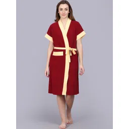POORAK Women Terry Bath Robe-picture-38
