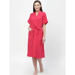 POORAK Women Terry Cotton Bath Robe-picture-25