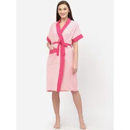 POORAK Women Terry Cotton Bath Robe With Belt-picture-30