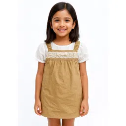 POP STREET KIDS Embroidered Dungarees With Tops-picture-44