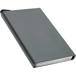 Pop-Up Credit Card Holder, RFID Blocking Aluminium Wallet, 7 Cards Capacity, One-Touch Access, Black (Grey)-picture-25