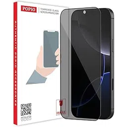 POPIO Privacy Tempered Glass Compatible for iPhone 16 Pro (Black) Edge to Edge Coverage with Easy Installation kit, Anti-Spy Tempered Glass Privacy Screen Protector-image-16