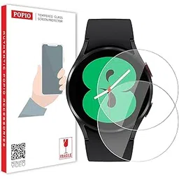 POPIO Tempered Glass Screen Protector for Samsung Galaxy Watch 4/5 / 6/7 / Samsung Galaxy Watch FE (40mm) (1.4" inch), Pack of 2-picture-20