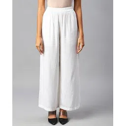 popnetic Ankle-Length Palazzos with Elasticated Waistband-picture-10