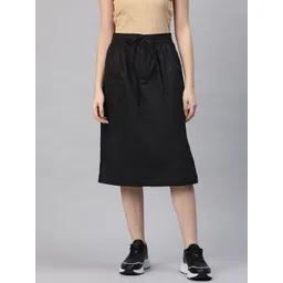 Popnetic Solid Cotton Tailored Skirt with Pocket-picture-42