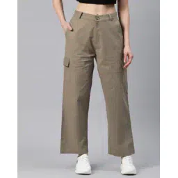 popnetic Women Relaxed Fit Flat-Front Cargo Pants-picture-50