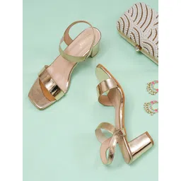 POPPYPINK Party Block Sandals with Buckles-picture-23