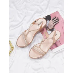 POPPYPINK Women Embellished Party Wedges Sandal-picture-39