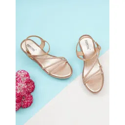POPPYPINK Women Textured Wedge Sandals-image-11