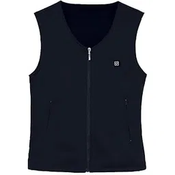 Knitted Pure Cotton Thermoelectric Vest ligent USB Male and Female V Collar Electric Clothes Black XXL POPQ-picture-16