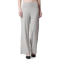 popwings Formal Casual Solid Trousers for Women || Work Trousers for Women || Pull On Trousers for Women || High Waist Plain Women Trousers for Summer-picture-12