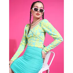 Popwings Women Floral Printed Crop Top-picture-17