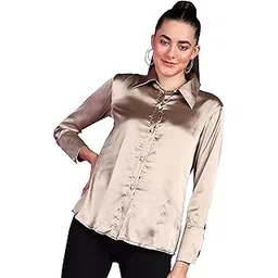 popwings Women's Solid Regular Fit T-Shirt-picture-39