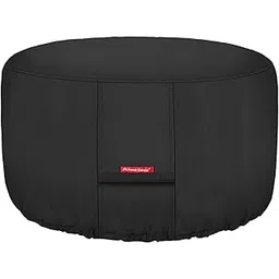 Porch Shield Fire Pit Cover - Waterproof 600D Heavy Duty Fade Resistant Round Patio Fire Bowl Cover Black - 28 inch-picture-11